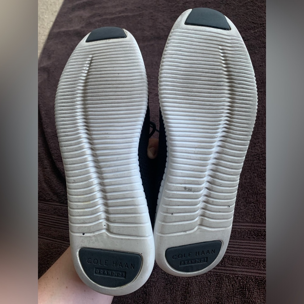 Coke Haan Women’s 2.Zerogrand Stitchlite Wingtip Oxford Sneaker Black - Size 6B - Picture 12 of 14